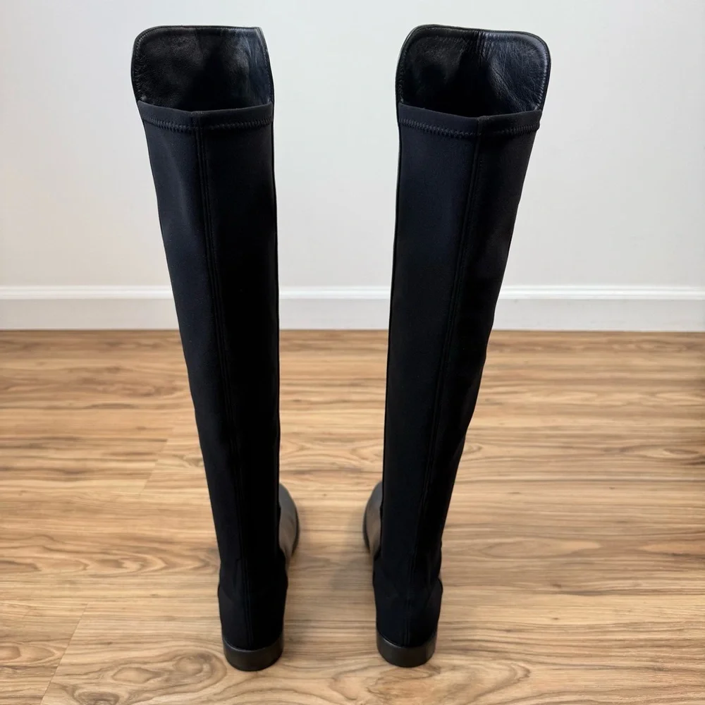Stuart Weitzman 5050 Over-The-Knee Stretch-Leather Boots